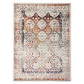 8 x 10 Beige Floral Medallion Power Loom Area Rug