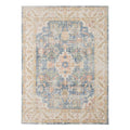 9 X 13 Blue Floral Power Loom Area Rug
