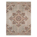 9 x 12 Beige Medallion Power Loom Area Rug With Fringe