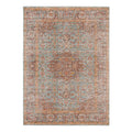 9 x 12 Sea green Medallion Power Loom Area Rug With Fringe