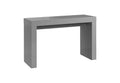 47 Gray Wood Block Console Table