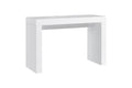 47 White Wood Block Console Table