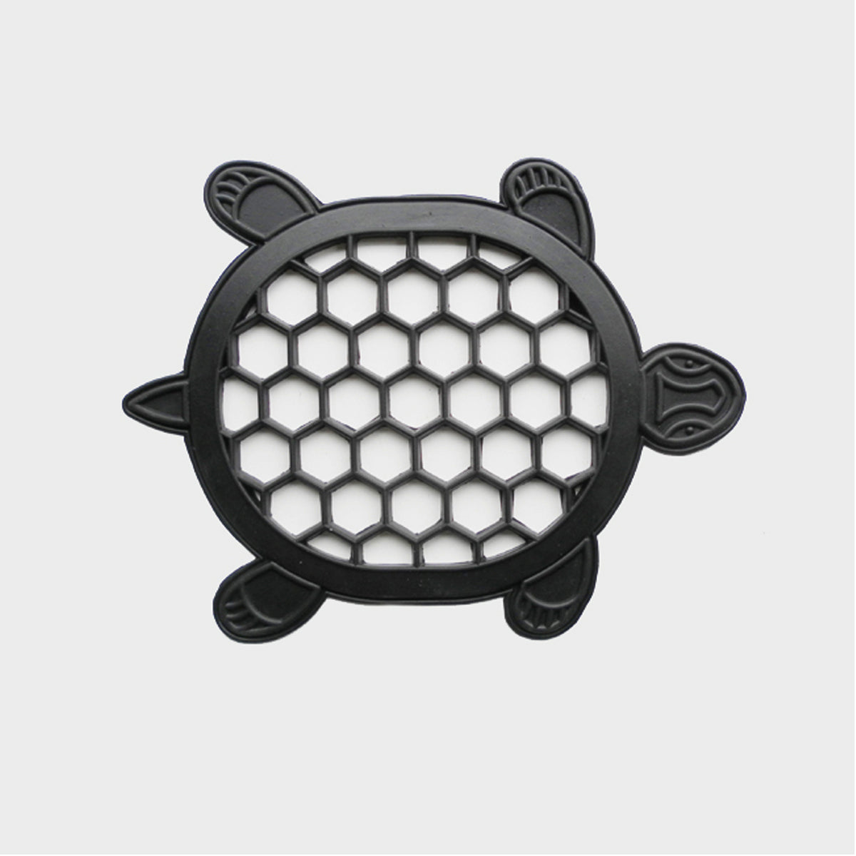 13 X 17 Black Rubber Geometric Outdoor Door Mat