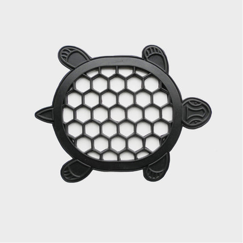 13 X 17 Black Rubber Geometric Outdoor Door Mat