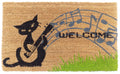 18 X 30 Brown and Black Coir Cat Welcome Outdoor Door Mat