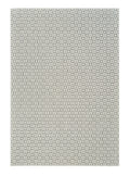 6 X 9 Cream and Beige Geometric Distressed Indoor Outdoor Area Rug