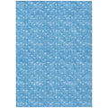 8 X 10 Blue Geometric Washable Indoor Outdoor Area Rug