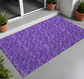 2 X 3 Purple Geometric Washable Non Skid Indoor Outdoor Area Rug
