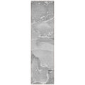 2 X 8 Gray Abstract Washable Indoor Outdoor Runner Rug