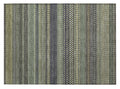 2 X 3 Sage Striped Washable Non Skid Indoor Outdoor Area Rug
