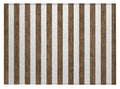 2 X 3 Chocolate Striped Washable Non Skid Indoor Outdoor Area Rug