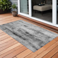 2 X 3 Gray Washable Non Skid Indoor Outdoor Area Rug