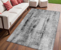 5 X 8 Gray Washable Non Skid Indoor Outdoor Area Rug
