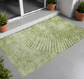 2 X 3 Sage Abstract Washable Non Skid Indoor Outdoor Area Rug