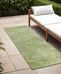 8 Runner Sage Abstract Washable Non Skid Indoor Outdoor Runner Rug