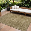 8 X 10 Tan Abstract Washable Non Skid Indoor Outdoor Area Rug