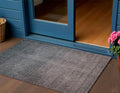 3 X 5 Gray Charcoal And Brown Ombre Washable Indoor Outdoor Area Rug