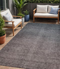 5 X 8 Gray Charcoal And Brown Ombre Washable Indoor Outdoor Area Rug