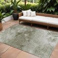 8 X 10 Taupe Beige And Brown Abstract Washable Indoor Outdoor Area Rug