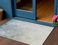 3 X 5 Navy Blue And Denim Blue Ombre Washable Indoor Outdoor Area Rug