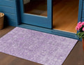 3 X 5 Lilac And Purple Floral Washable Indoor Outdoor Area Rug