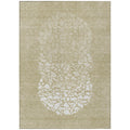 9 X 12 Beige Tan And Taupe Abstract Washable Indoor Outdoor Area Rug