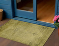 3 X 5 Gold Brown And Wheat Oriental Washable Indoor Outdoor Area Rug
