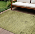 9 X 12 Khaki Brown And Taupe Oriental Washable Indoor Outdoor Area Rug