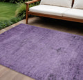 10 X 14 Purple Eggplant And Lavender Oriental Washable Indoor Outdoor Area Rug