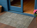 3 X 5 Taupe Brown And Beige Patchwork Washable Indoor Outdoor Area Rug