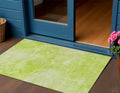 3 X 5 Artichoke Green And Lime Green Nautical Washable Indoor Outdoor Area Rug