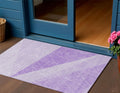 3 X 5 Lavender And Purple Geometric Washable Indoor Outdoor Area Rug