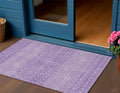 3 X 5 Lavender And Purple Tribal Washable Indoor Outdoor Area Rug