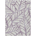 3 X 5 Purple Lavender And Beige Floral Washable Indoor Outdoor Area Rug