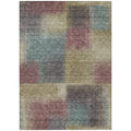 9 X 12 Beige Mauve And Brown Abstract Washable Indoor Outdoor Area Rug