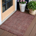 3 X 5 Orange And Copper Southwestern Washable Indoor Outdoor Area Rug