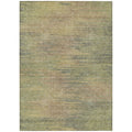 5 X 8 Artichoke Green Fern Green And Gold Abstract Washable Indoor Outdoor Area Rug