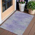 3 X 5 Plum And Purple Abstract Washable Indoor Outdoor Area Rug