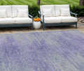 10 X 14 Plum And Purple Abstract Washable Indoor Outdoor Area Rug