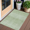 3 X 5 Artichoke Green And Green Abstract Washable Indoor Outdoor Area Rug
