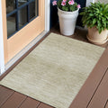 3 X 5 Khaki And Beige Abstract Washable Indoor Outdoor Area Rug