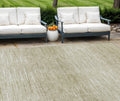 9 X 12 Khaki And Beige Abstract Washable Indoor Outdoor Area Rug