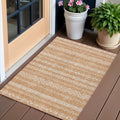 3 X 5 Terra Cotta And Beige Southwestern Washable Indoor Outdoor Area Rug