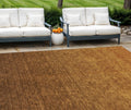 8 X 10 Chocolate And Brown Ombre Washable Indoor Outdoor Area Rug