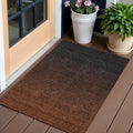 3 X 5 Orange And Charcoal Abstract Washable Indoor Outdoor Area Rug