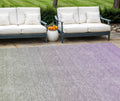 9 X 12 Artichoke Green And Lavender Ombre Washable Indoor Outdoor Area Rug