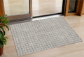 3 X 5 Taupe And Gray Geometric Washable Indoor Outdoor Area Rug