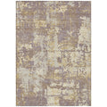 10 X 14 Lavender Gold And Beige Abstract Washable Indoor Outdoor Area Rug