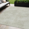 5 X 8 Beige Washable Indoor Outdoor Area Rug
