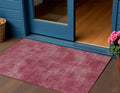 3 X 5 Red Washable Indoor Outdoor Area Rug